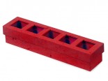 5-Pc Red Cacao Paper Window Box image