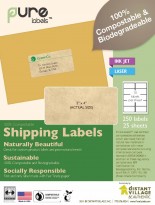 Compostable Blank Shipping Labels image