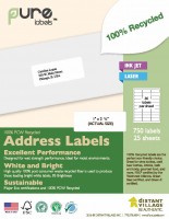 Recycled Blank Address Labels image