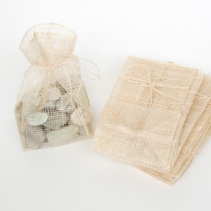 Natural Sinamay Drawstring Bag